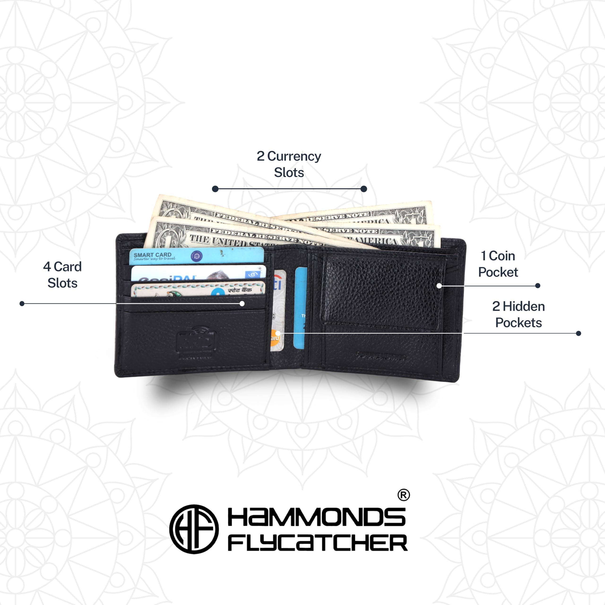 Hammonds Flycatcher Genuine Leather Belt Wallet Combo - Valentine's Gift For Boyfriend And Husband - Birthday Gift For Boyfriend Unique - Leather Wallet & Belt Combo-Gift Ideas For Husband, Boyfriend