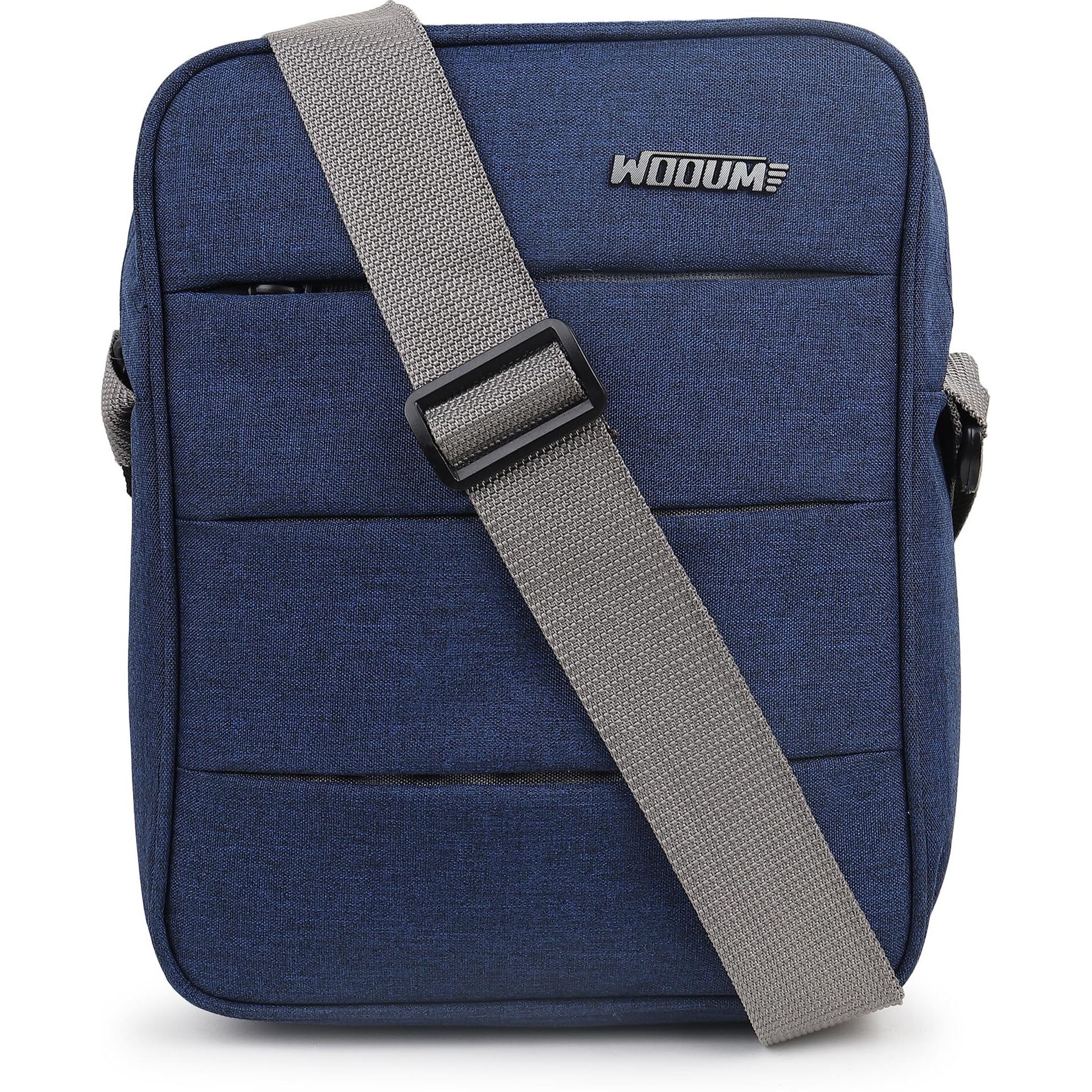 Wooum Sling Bag For Men And Women With Adjustable Strap, Men Travel Sling Bag, Shoulder Sling Bag For Travel, Office, Business Bag, Cross Body Bag For Office, Side Bag For Men Travel, Blue Bag