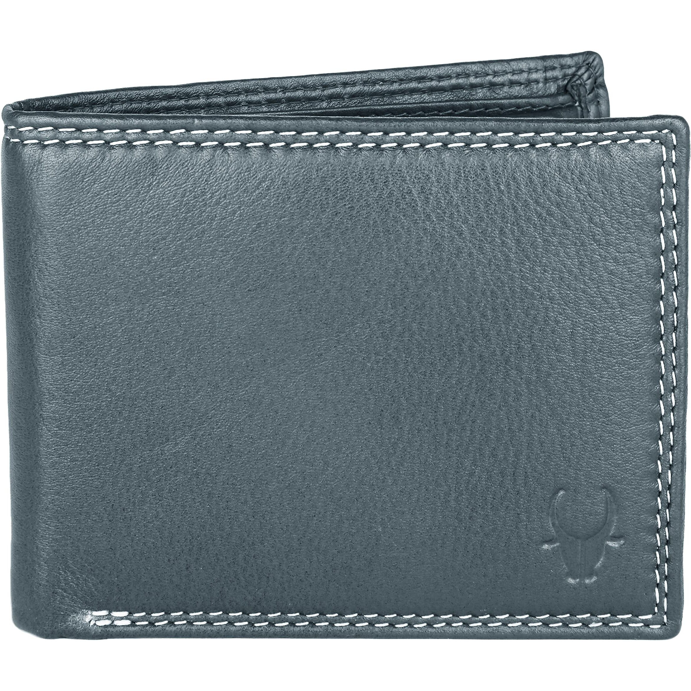 Wildhorn Rfid Protected Leather Wallet For Men,Ash Grey