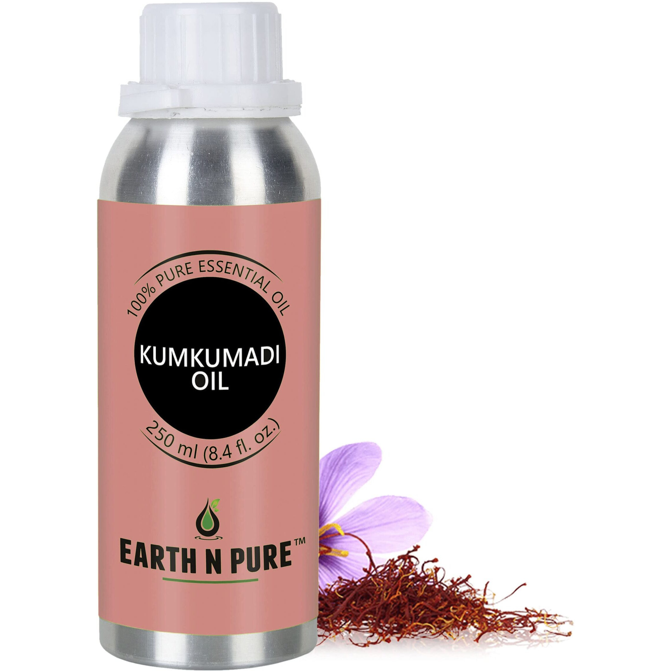 Earth N Pure Kumkumadi Tailam Face Oil Enriched With Saffron And 24 Powerful Herbs, Natural & Therapeutic Grade 250 Ml