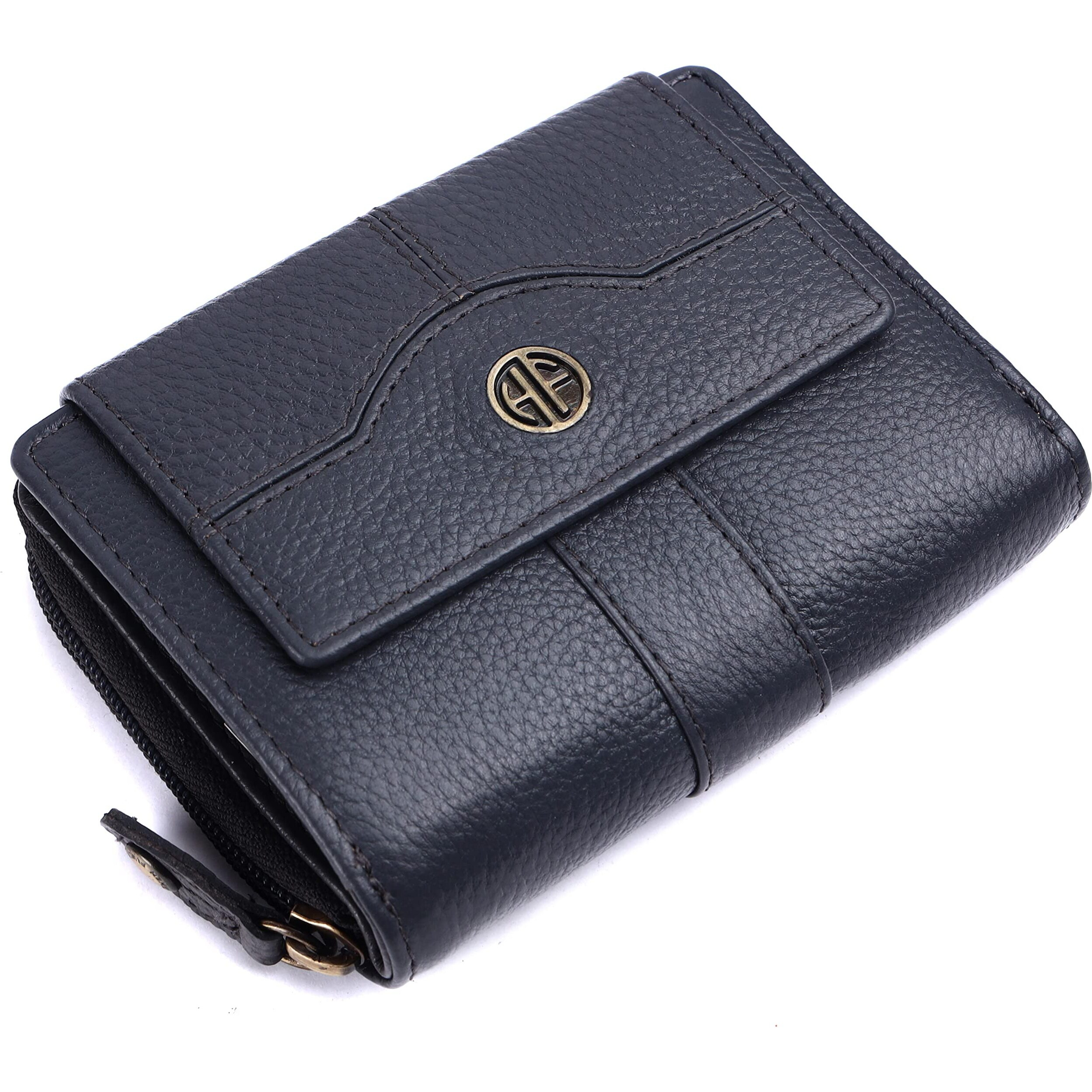 Hammonds Flycatcher Leather Ladies Wallet For Woman With 14 Card Slots - Clutch Purse For Women, Ladies Wallet For Women Stylish, Ladies Purse For Women Wallet, Purse For Woman, Grey