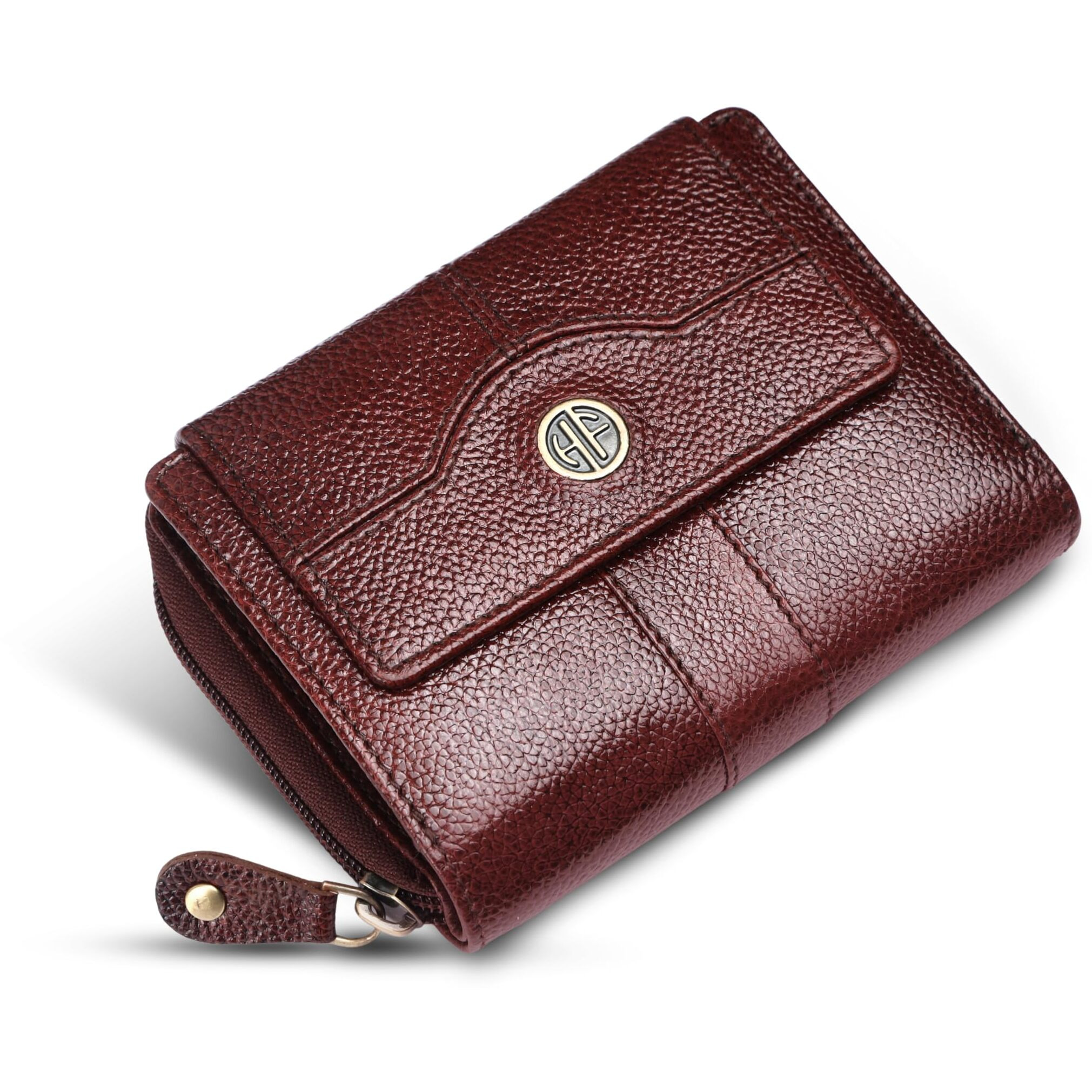 Hammonds Flycatcher Leather Ladies Wallet For Woman With 14 Card Slots - Clutch Purse For Women, Ladies Wallet For Women Stylish, Ladies Purse For Women Wallet, Purse For Woman, Brown