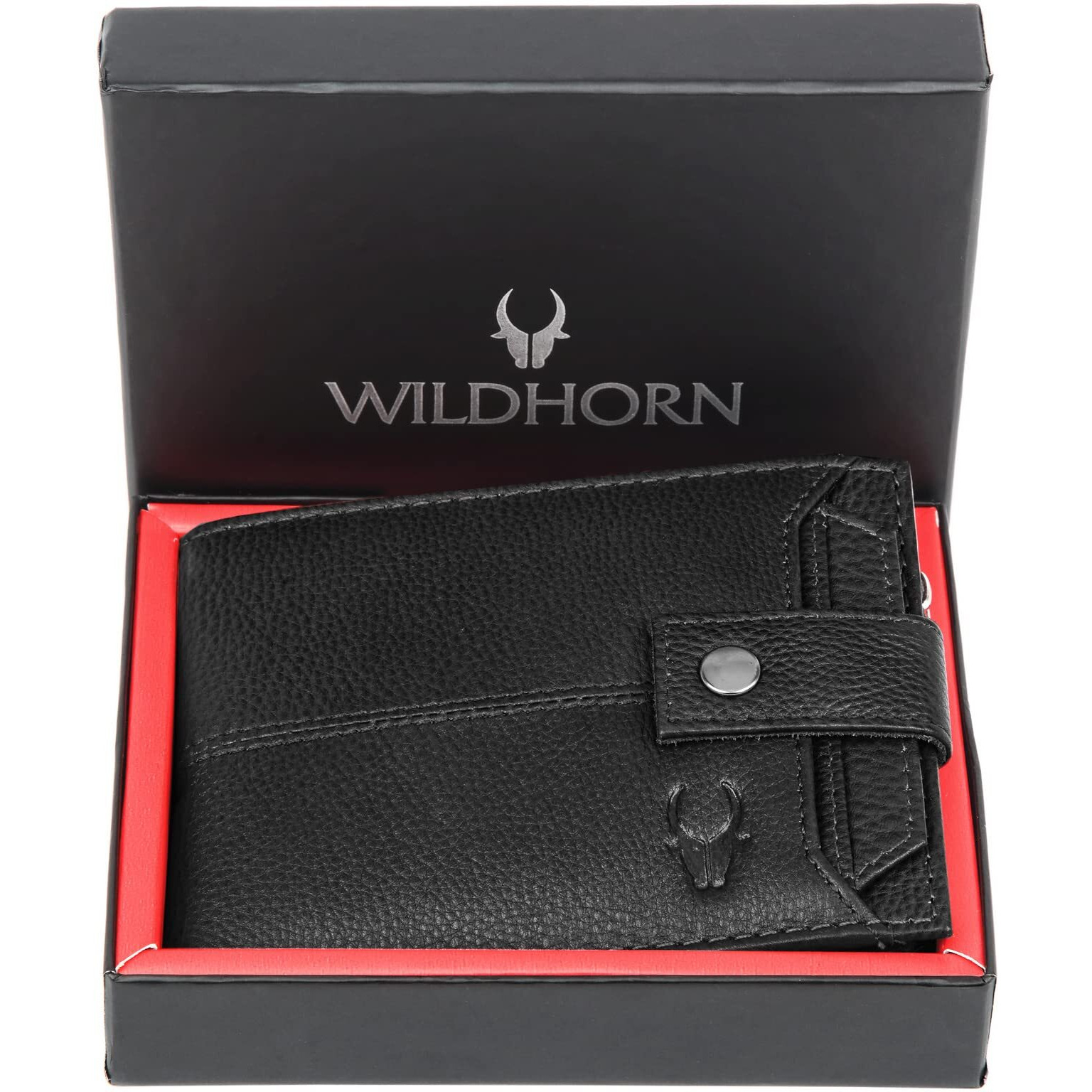 Wildhorn Rfid Protected Leather Wallet For Men, Black