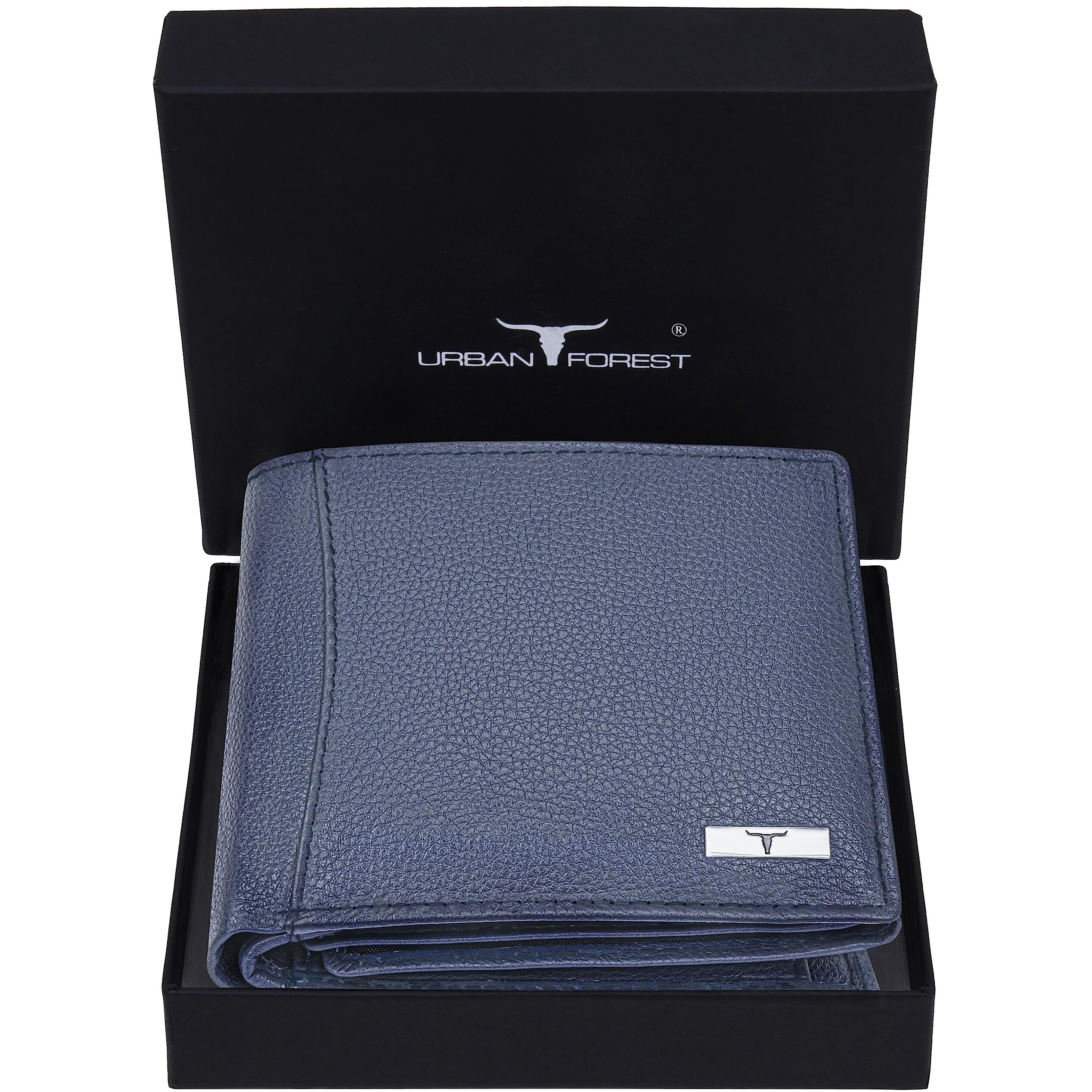 Urban Forest Oliver Pale Blue Leather Wallet For Men