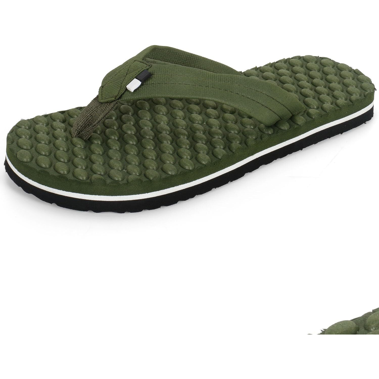 Doctor Extra Soft House Slipper For Men's Care |Orthopaedic | Diabetic | Comfortable | Cushion | Flip-Flop Men's & Boys Home Slides For Daily Use Bubble Softy D-30-Olive-9 Uk