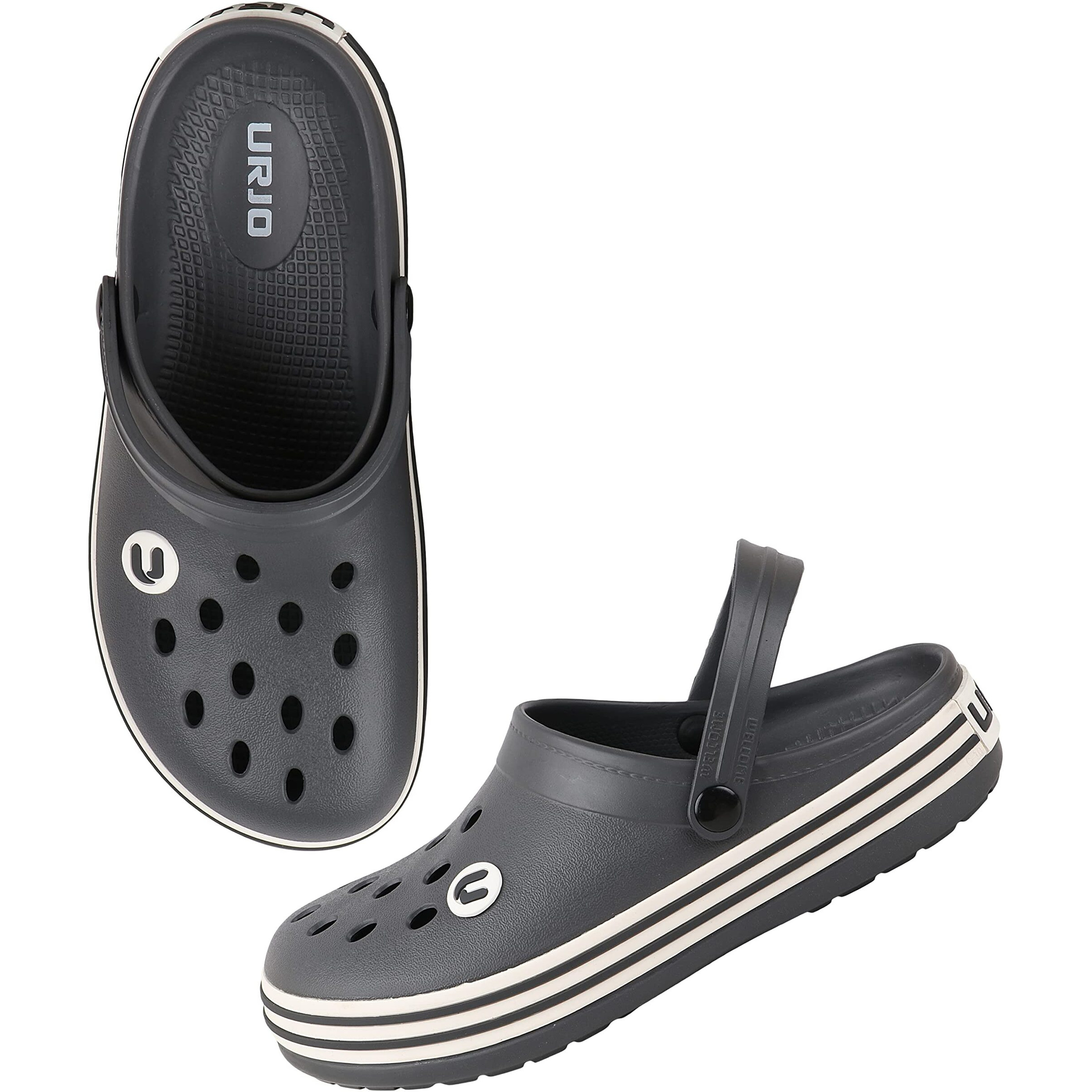 Urjo Carbon White Clog (Men_Skipper)