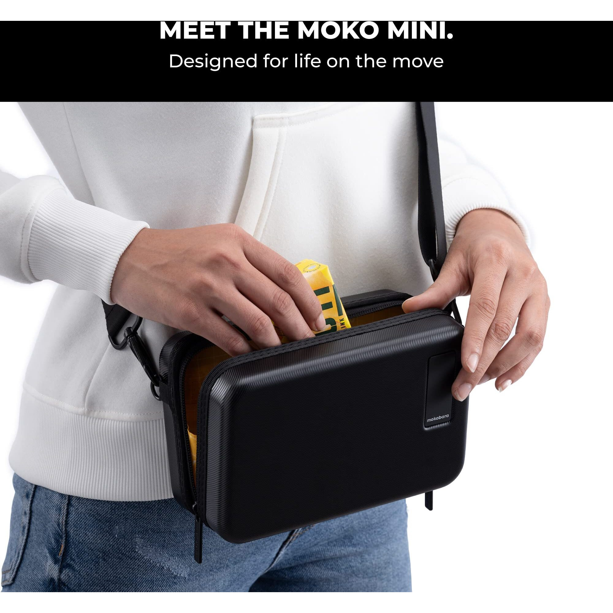 Mokobara The Moko Mini Polycarbonate Hardsided Sling Bag For Men & Women