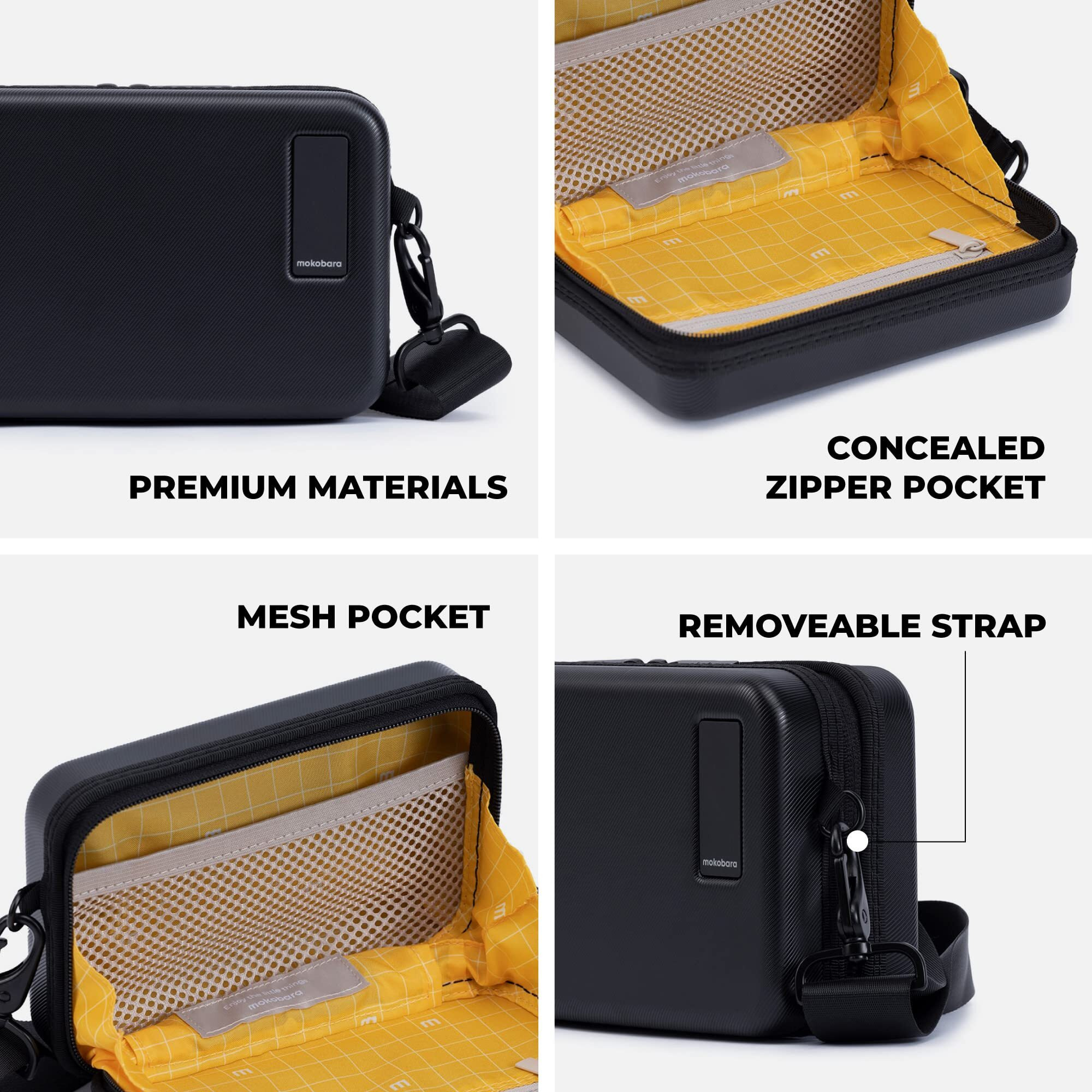 Mokobara The Moko Mini Polycarbonate Hardsided Sling Bag For Men & Women