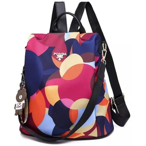 Typify Trending Modern Oxford Antitheft Women Girls Trendy College Bag Travel Standard Backpack Gift For Her (Multicolour)Medium