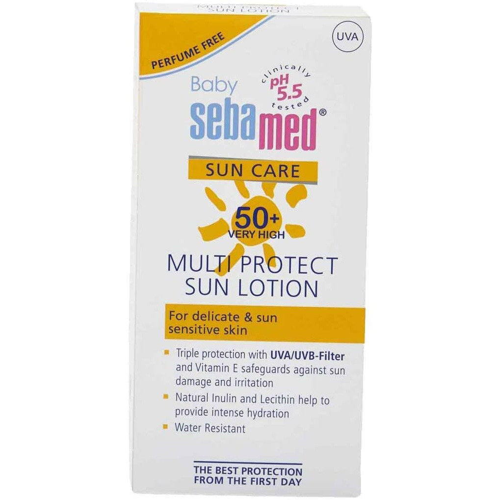 Sebamed Baby Sun Lotion 200 Ml|Ph 5.5|Triple Protection From Uv Rays|Water & Sweat Resistant|, Spf 25, For All Skin Types