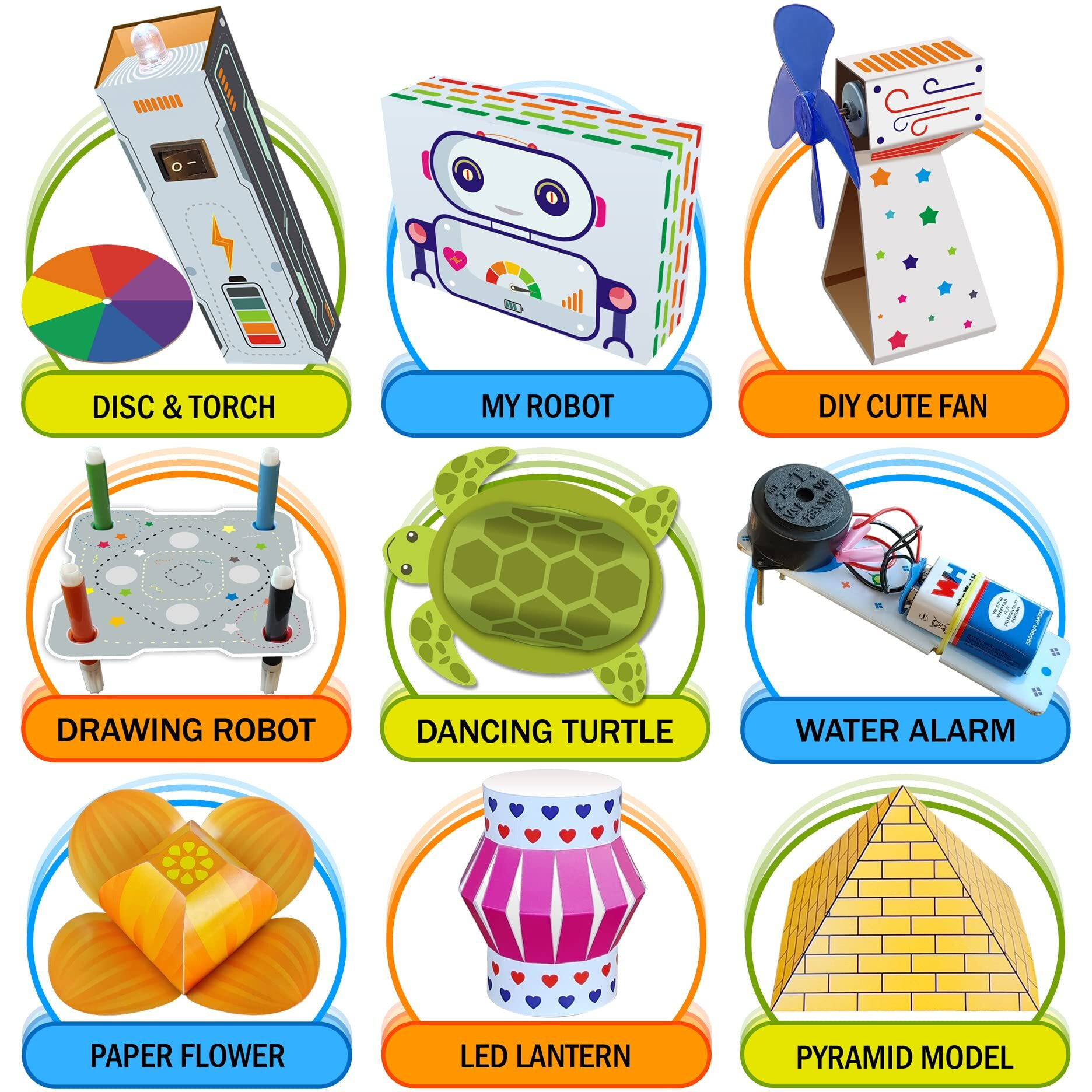 Kit4Curious 100 Diy Projects + 13 Activities - Science & Fun Innovation Kit - Steam Learning Hobby Science Exploration Toy - Smart Educational Gift For Boys And Girls