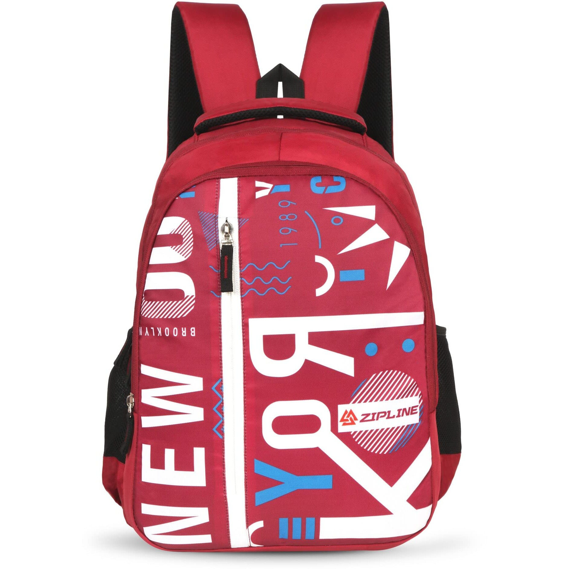 Zipline Unisex Casual Polyester 36 L Blue Backpack School Bag Women Men Boys Girls College Bag