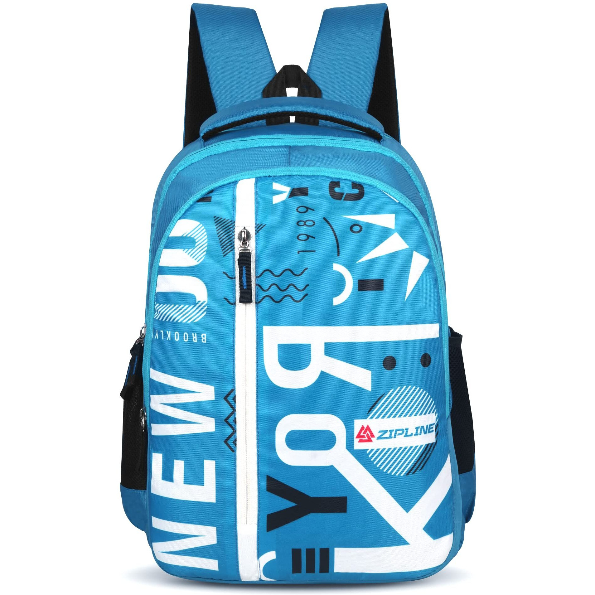 Zipline Unisex Casual Polyester 36 L Blue Backpack School Bag Women Men Boys Girls College Bag