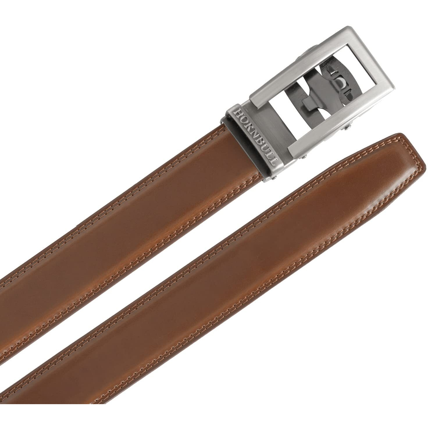 Hornbull Riga Tan Leather Belt For Men | Mens Belt Autolock | Formal And Casual Leather Belt