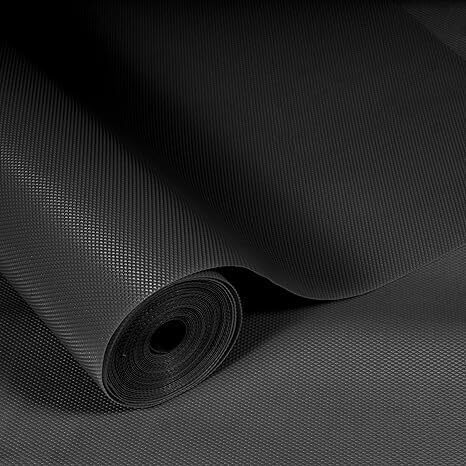 Kayjen (30 Cm X 3 M) Eva Useful And Multipurpose Anti Slip Mat/Sheet For Fridge, Kitchen, Drawer, Shelf Liner, Black,Eva