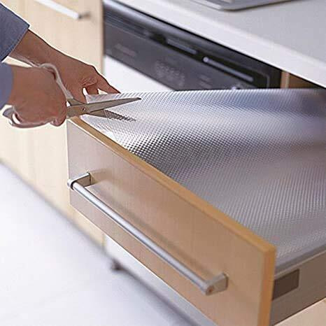 Kayjen (30 Cm X 1.5 M) Eva Useful And Multipurpose Anti Slip Mat/Sheet For Fridge, Kitchen, Drawer, Shelf Liner, Transparent,Eva