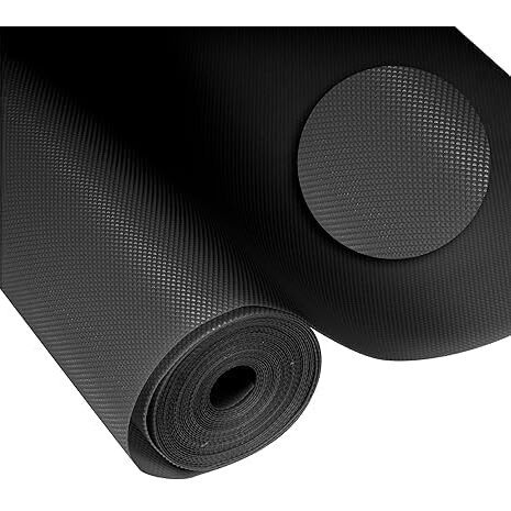Kayjen (30 Cm X 1.5 M) Eva Useful And Multipurpose Anti Slip Mat/Sheet For Fridge, Kitchen, Drawer, Shelf Liner, Black,Eva