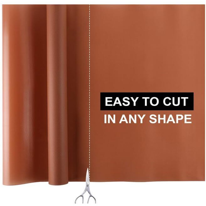 Kayjen (30 Cm X 3 M) Eva Useful And Multipurpose Anti Slip Mat/Sheet For Fridge, Kitchen, Drawer, Shelf Liner, Brown,Eva