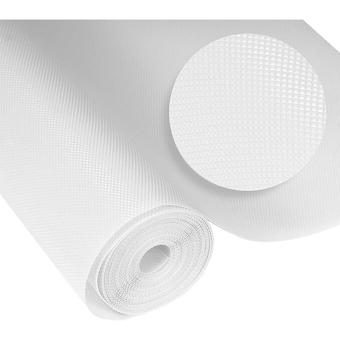 Kayjen (30 Cm X 3 M) Eva Useful And Multipurpose Anti Slip Mat/Sheet For Fridge, Kitchen, Drawer, Shelf Liner, Frosty White,Eva