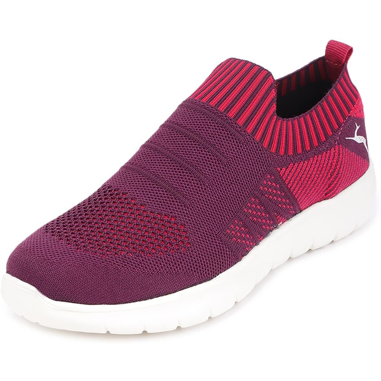 Marc Loire Women's Athleisure Knitted Active Wear Slip-On Sneaker Shoes (Purple, Numeric_8)