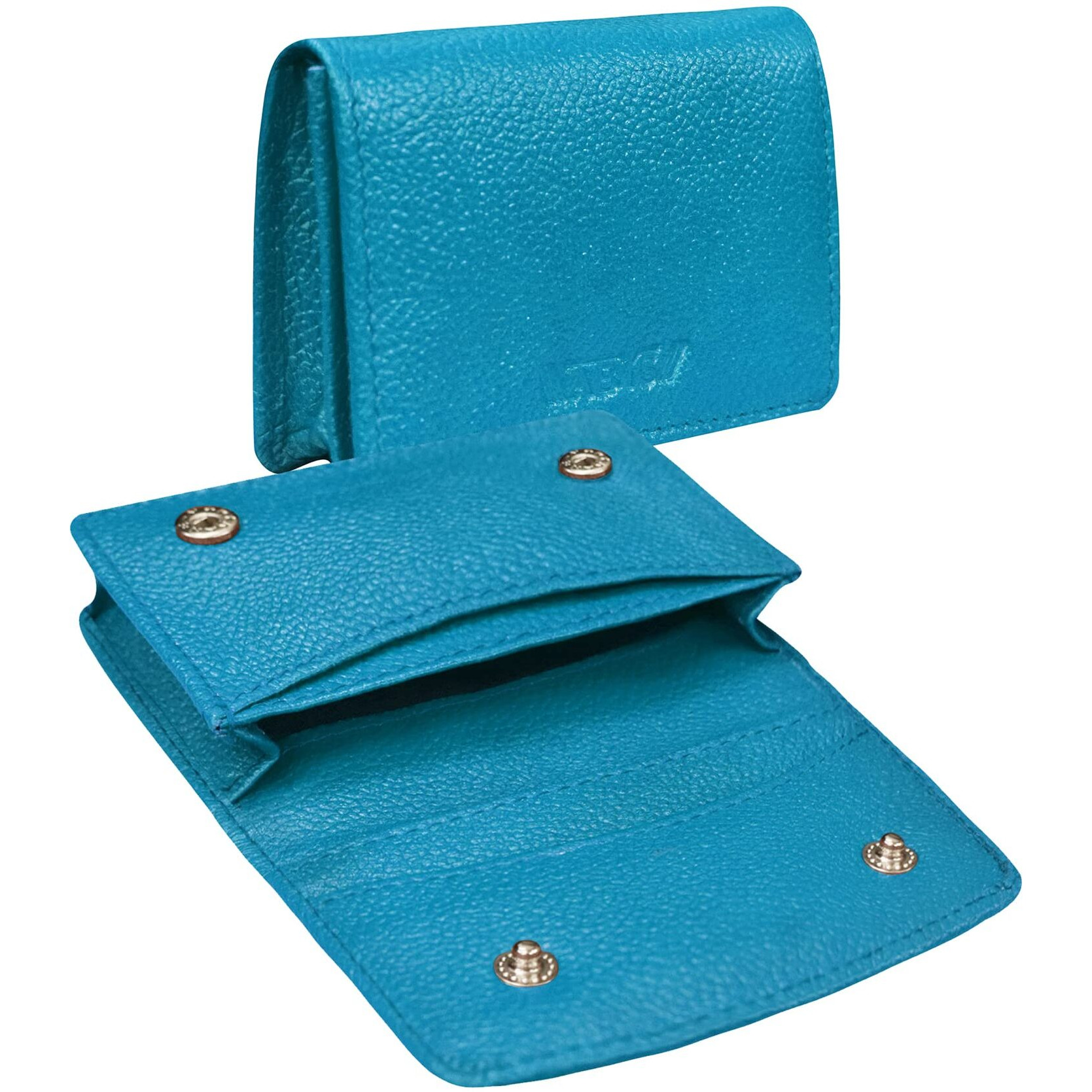 Abys Genuine Leather Unisex Sky Blue Card Case (8545Skbl-A)