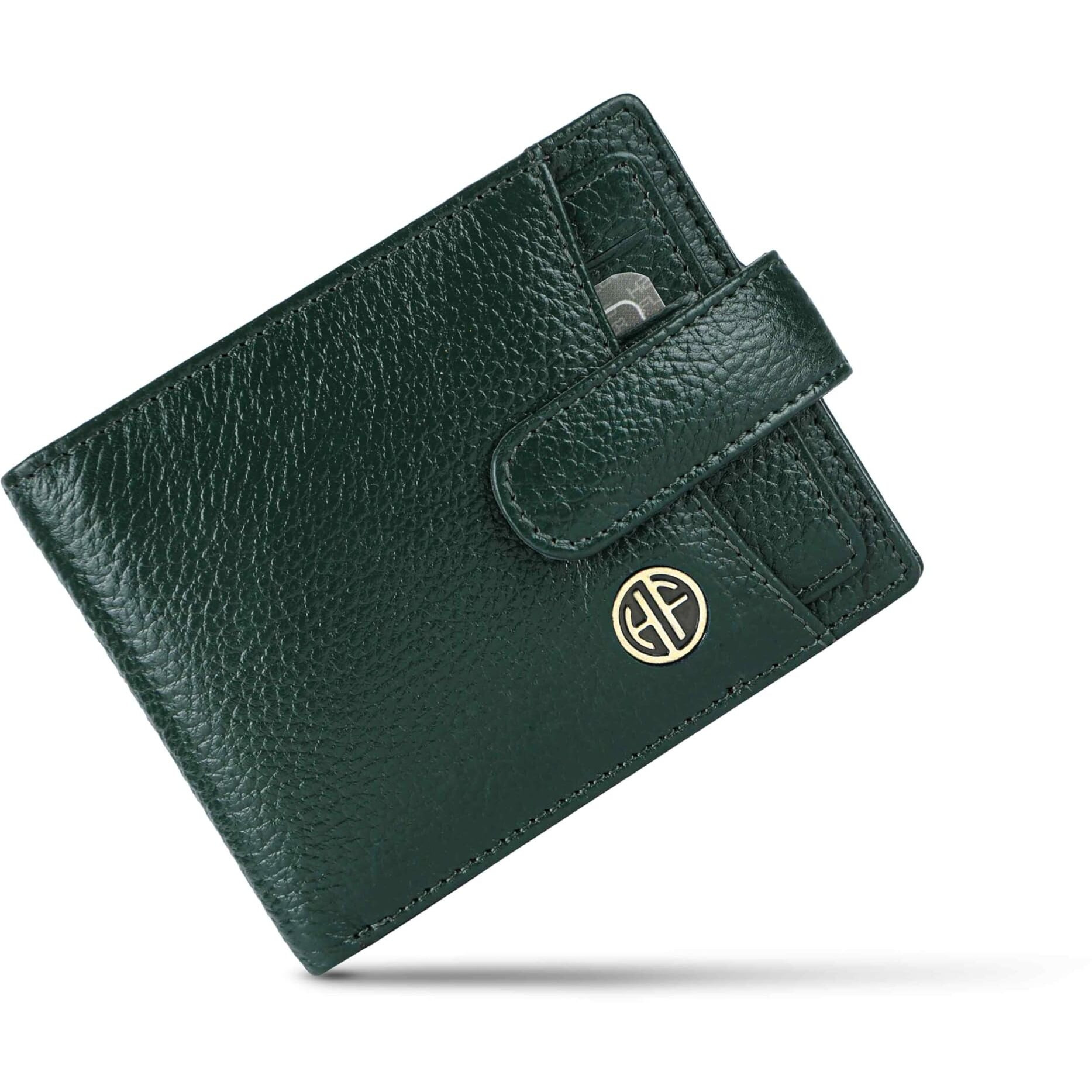 Hammonds Flycatcher Wallet For Men Leather Original, Men Wallet, Leather Wallet For Men Stylish, Mens Wallet Leather, Wallets For Man, 5 Card Slots, Purse For Men Branded, Gift For Men - Green