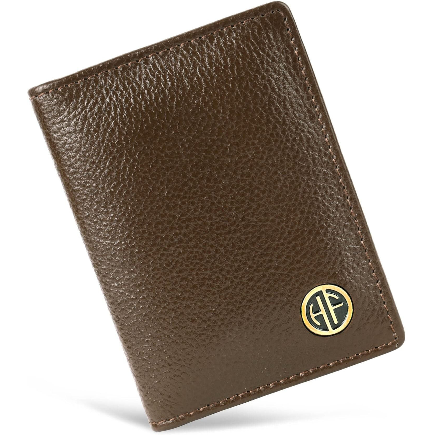 Hammonds Flycatcher Genuine Leather Card Holder Wallet For Man & Women - Credit Card Holder For Men, Rfid Credit Card Wallet For Men, 6 Card Slots, 1 Currency Slot, Atm Card Holder For Men - Brushwood