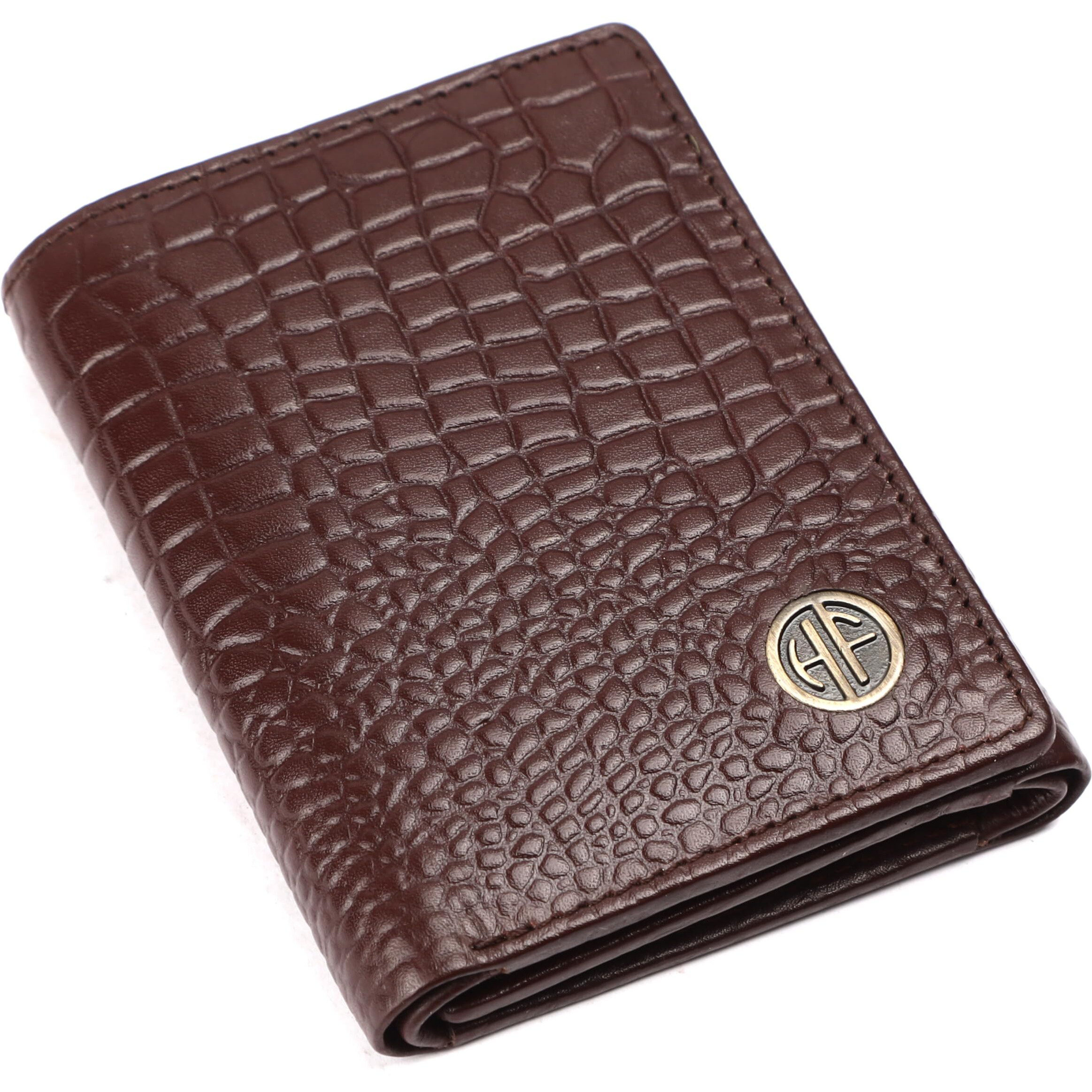 Hammonds Flycatcher Wallet For Men Leather Original, Men Wallet, Leather Wallet For Men Stylish, Mens Wallet Leather, Wallets For Man, 5 Card Slots, Purse For Men Branded, Gift For Men - Croc Brown