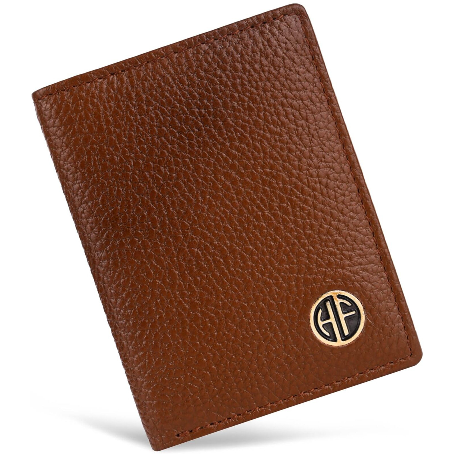 Hammonds Flycatcher Genuine Leather Card Holder Wallet For Man & Women - Credit Card Holder For Men, Rfid Credit Card Wallet For Men, 6 Card Slots, 1 Currency Slot, Atm Card Holder For Men - Tan