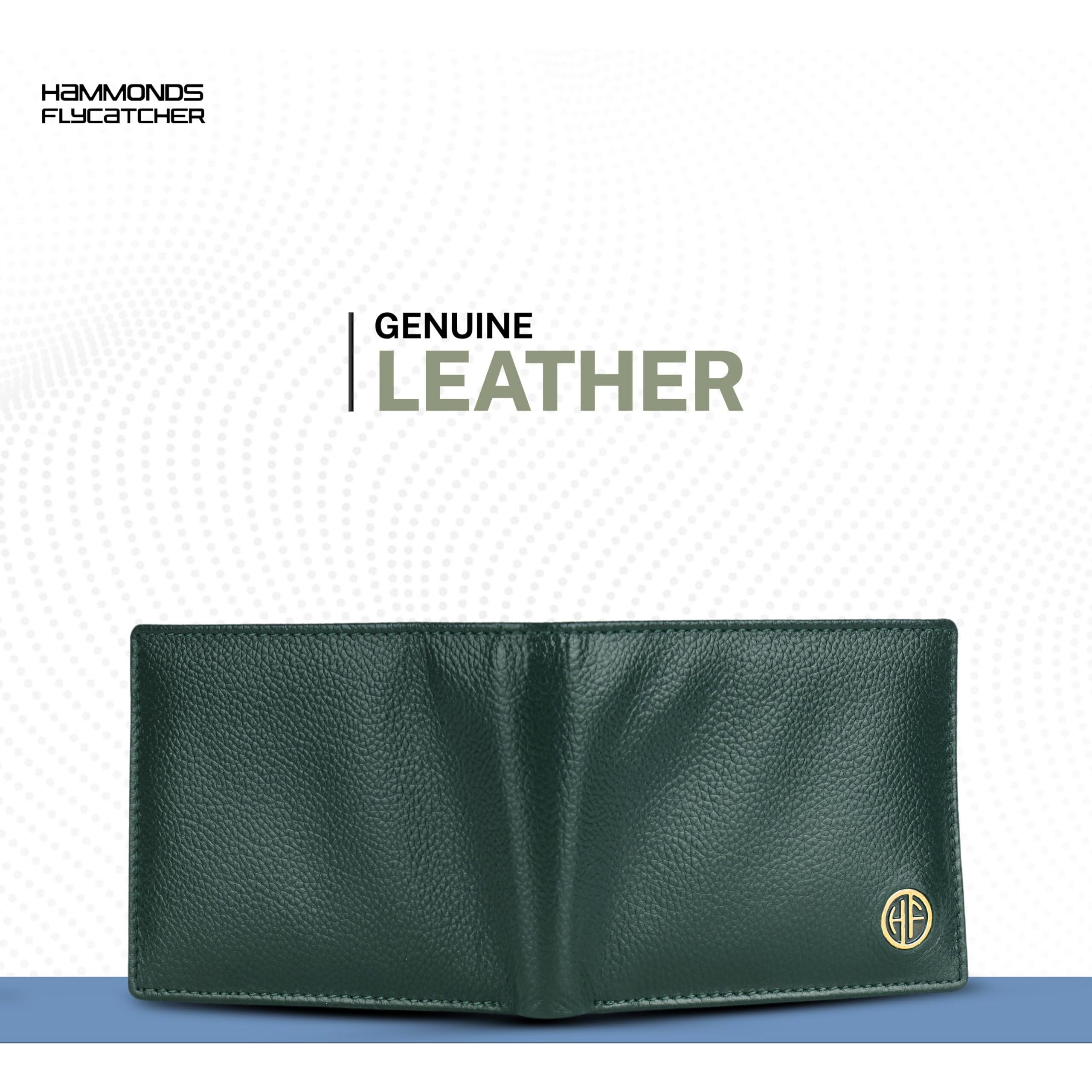 Hammonds Flycatcher Wallet For Men Leather Original, Men Wallet, Leather Wallet For Men Stylish, Mens Wallet Leather, Wallets For Man, 4 Card Slots, Purse For Men Branded, Gift For Men - Sea Green