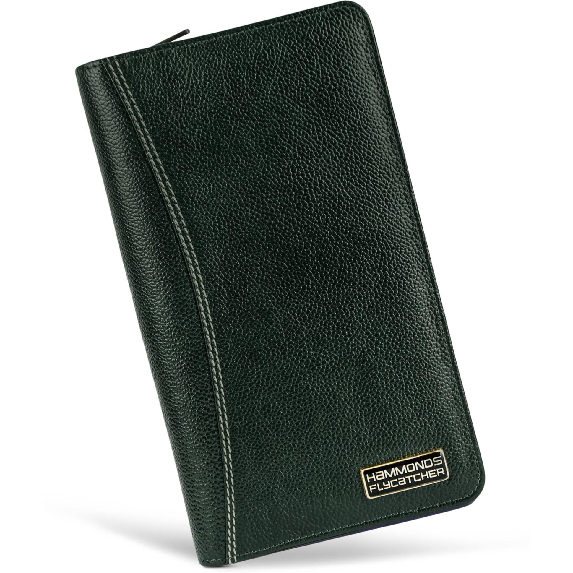 Hammonds Flycatcher Genuine Leather Passport Cover For Men, Passport Cover For Women, Rfid Passport Holder For Men Travel Accessories For Men, Passport Bag For Men, 7 Atm Card Slots - Green