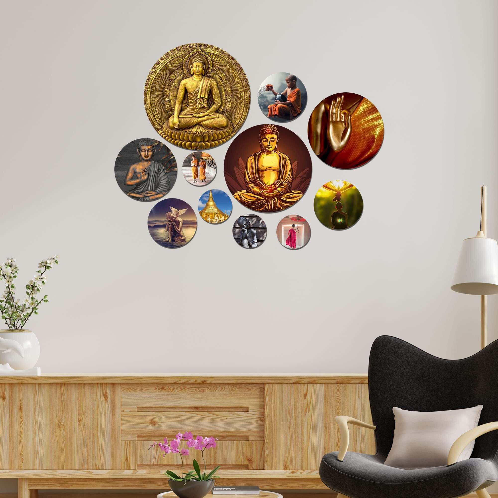 Artvibes Designer Mdf Wooden Wall Hanging Decoration Item For Home | Office | Gift | Wooden Wall Hanging Ornaments | Wall Art | Living Room | Bedroom | Wall Decorative Items (Wps_123N)