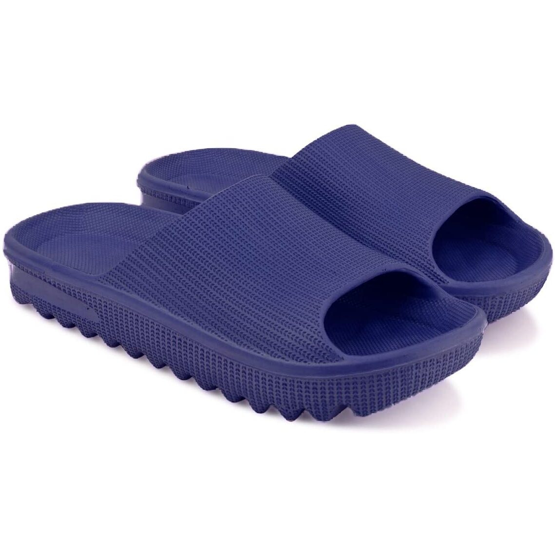 Beonza Women Stylish Slides Flip Flops Slippers Blue