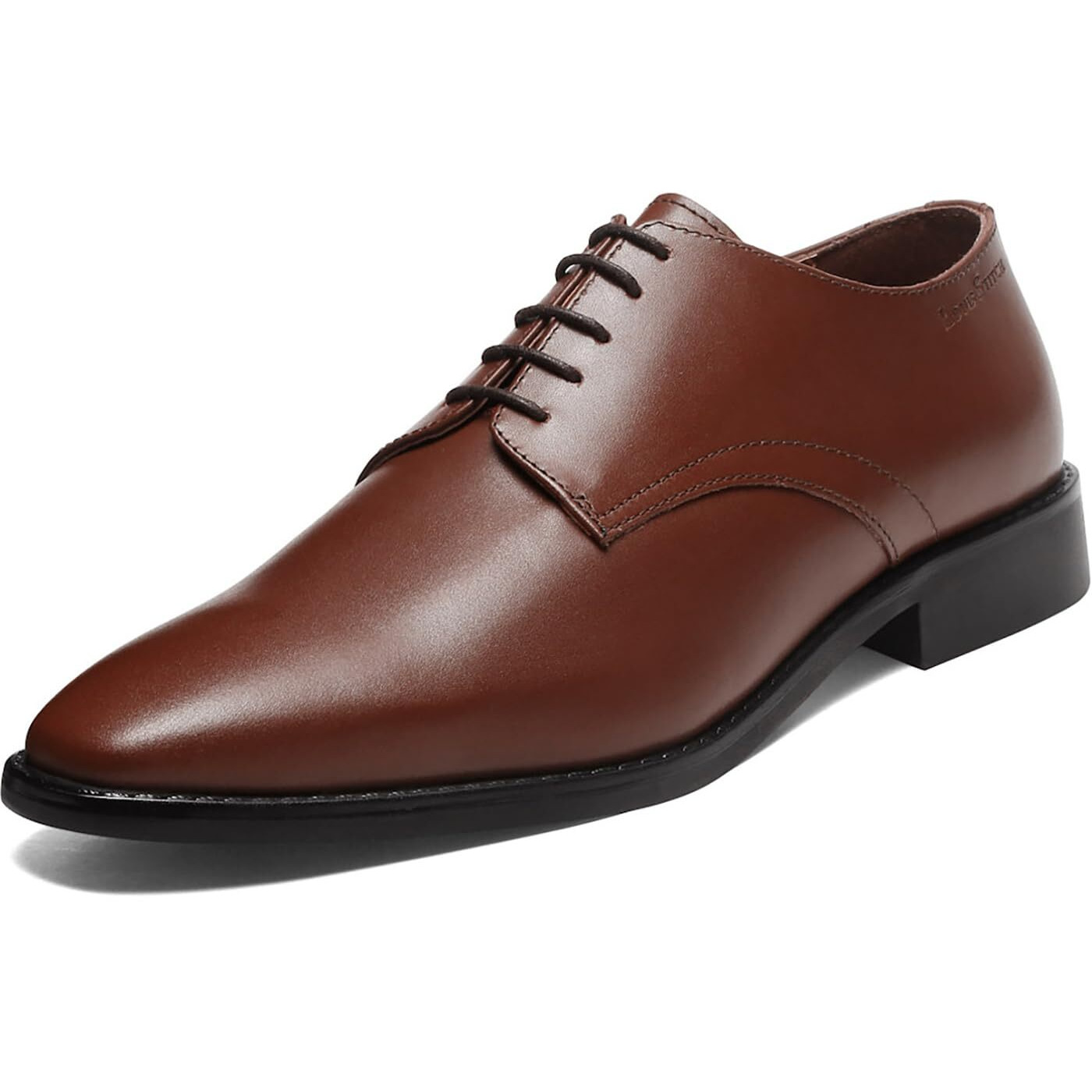 Louis Stitch Formal Derby Lace Up Shoes For Men | Handcrafted Italian Leather Mens Shoes | Russet Tan | Rxpl | Uk Size 8