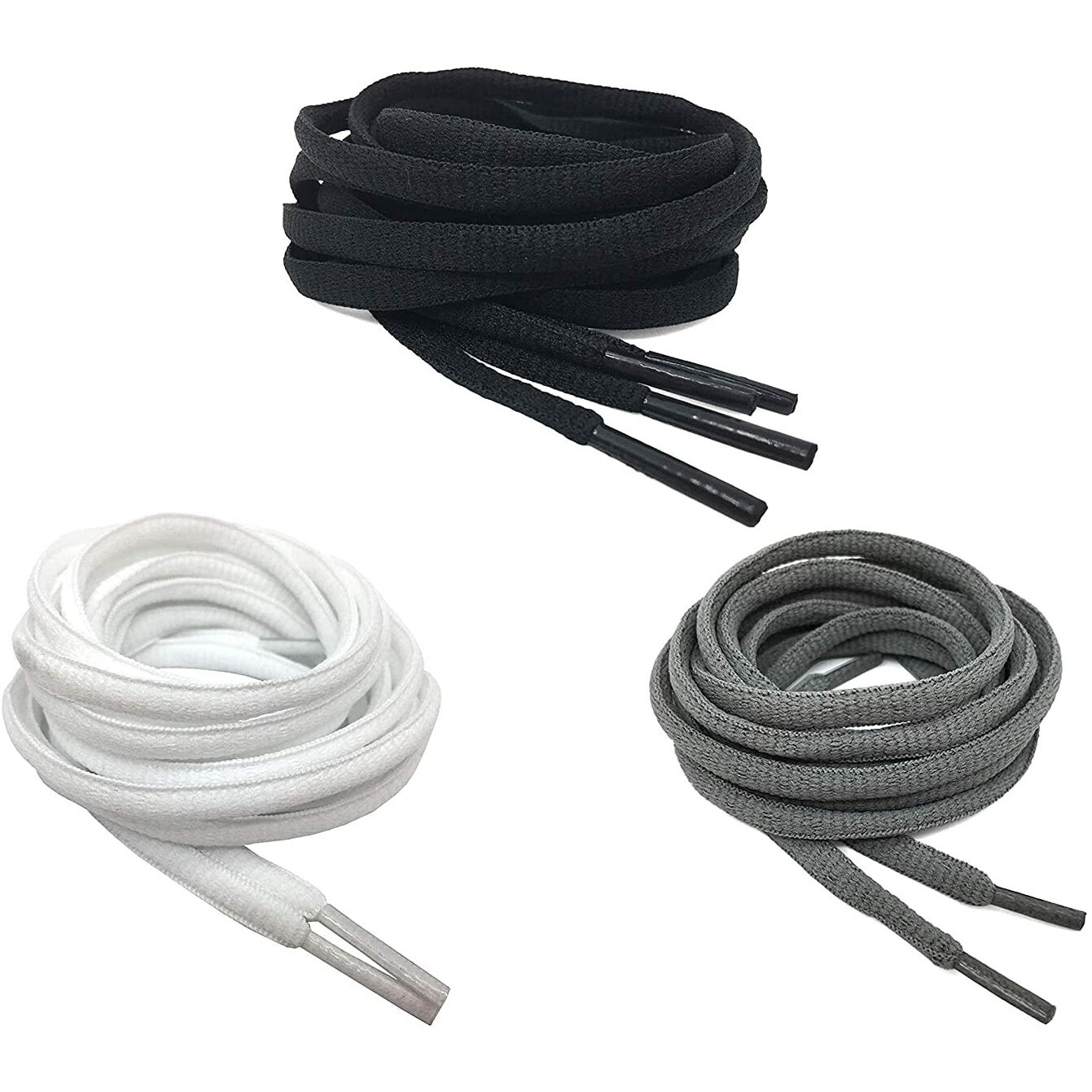 Shoeshine Sports Shoe Lace (Pack Of 3 Pairs) Oval Shoelaces Sneaker Laces For Men's And Women's Shoes