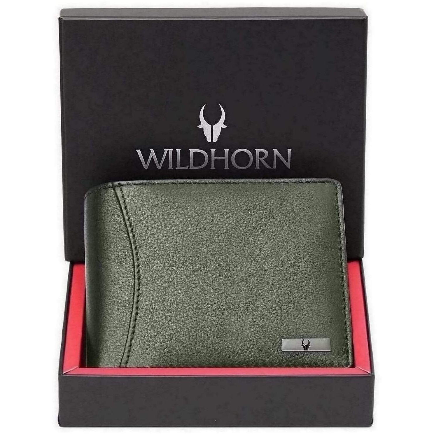 Wildhorn Rfid Protected Leather Wallet For Men, Green