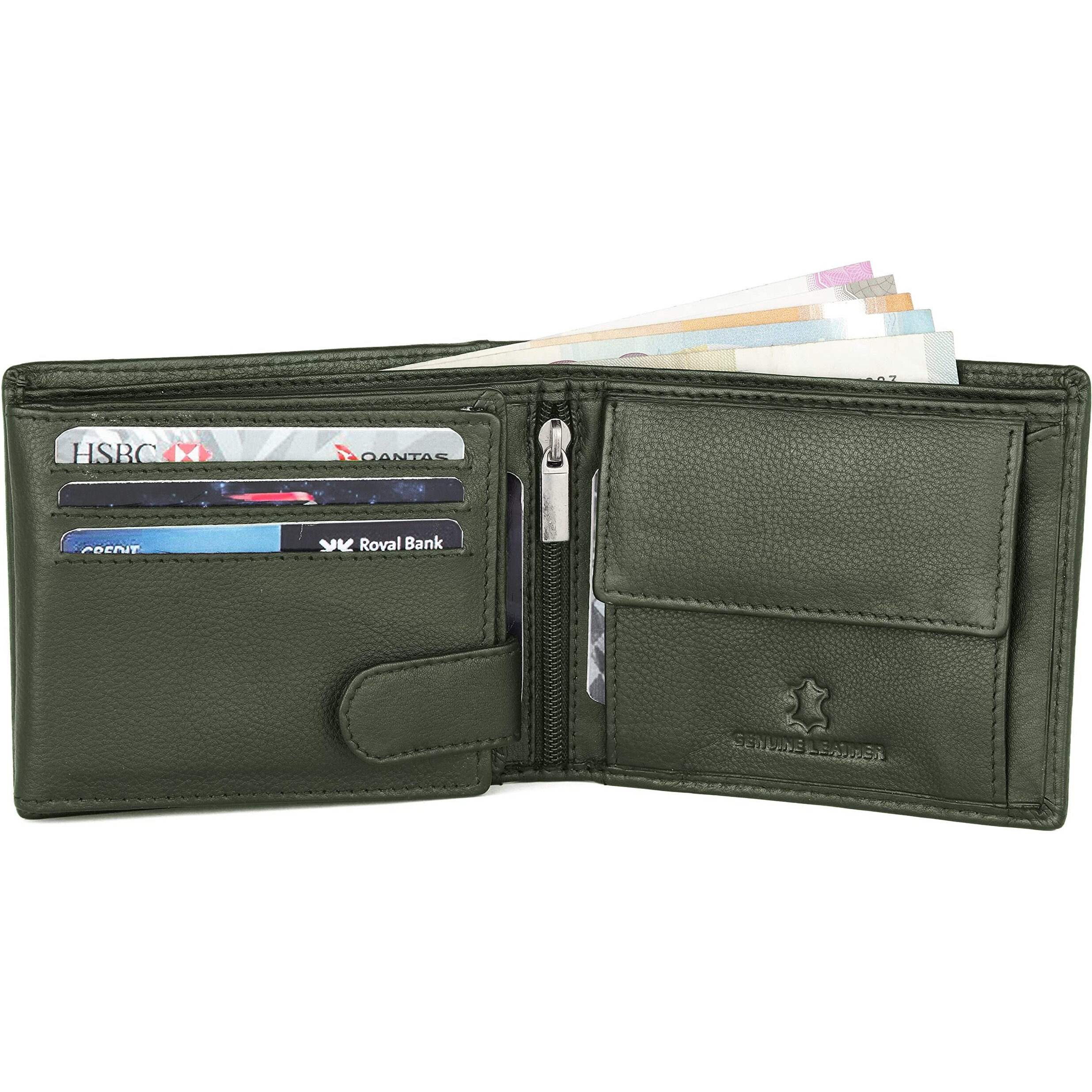 Wildhorn Rfid Protected Leather Wallet For Men, Green