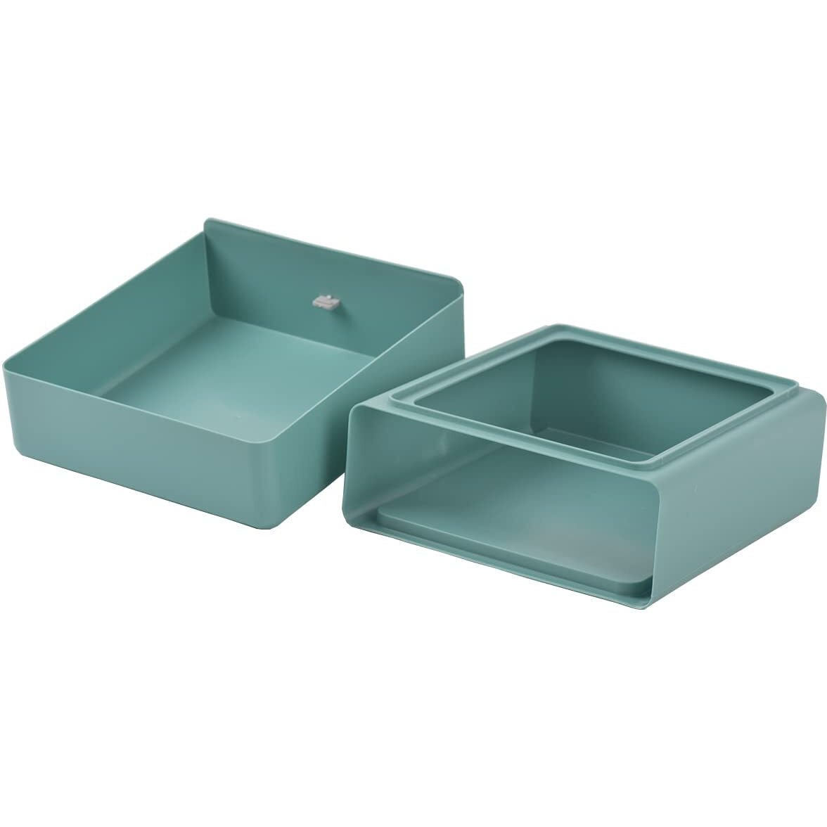 Divinext Set Of 4 Stack Desk Storage Drawer | Office Desk Supplies Organizer | Multi-Color| Plastic