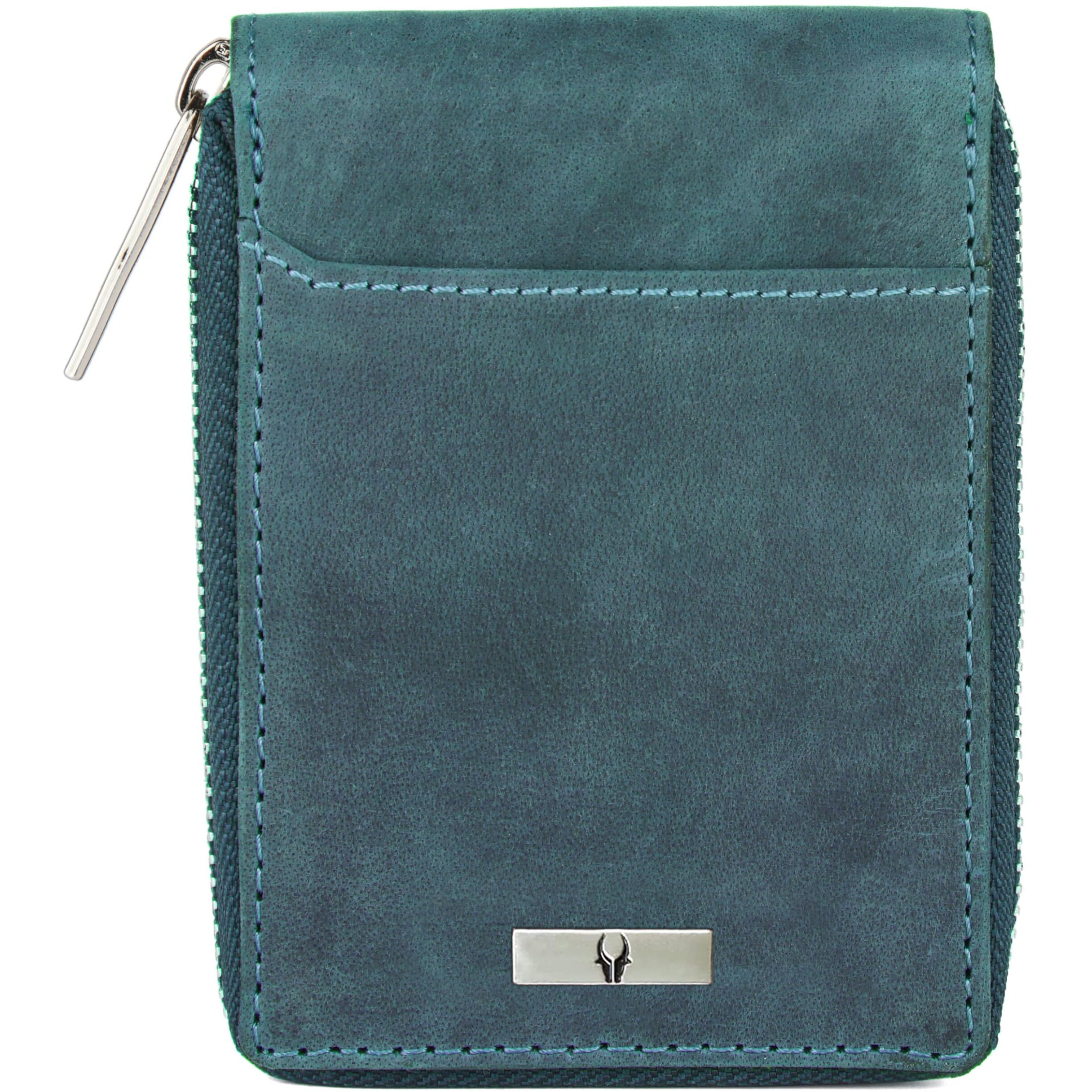 Wildhorn Rfid Protected Leather Wallet For Men,Blue Hunter