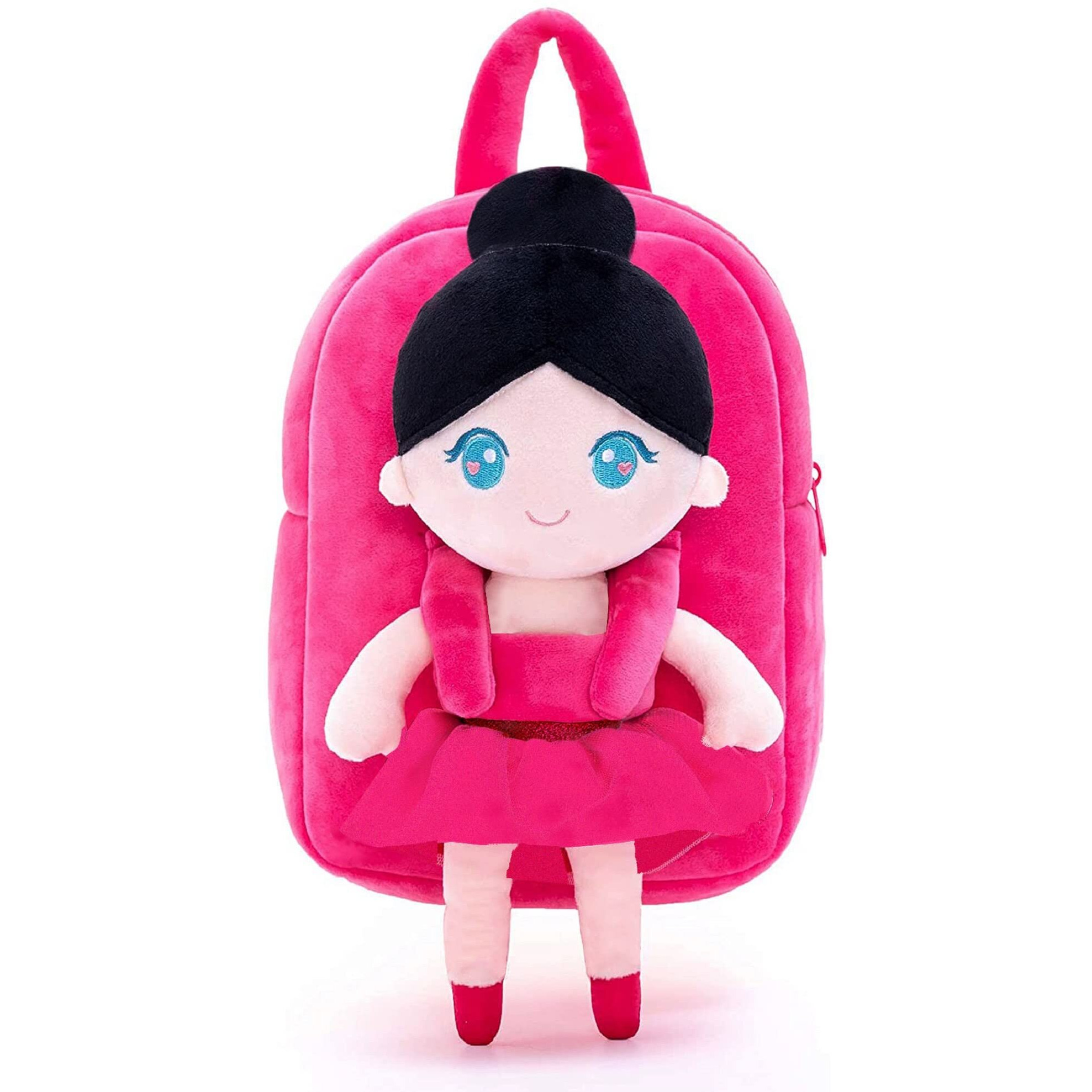Frantic Kids Soft Cartoon Animal Travelling School Bag Soft Plush School Bagpack Boys Girls Baby For 2 To 5 Years Baby/Boys/Girls Nursery, Preschool,Picnic(Rani_Ballerinadoll)