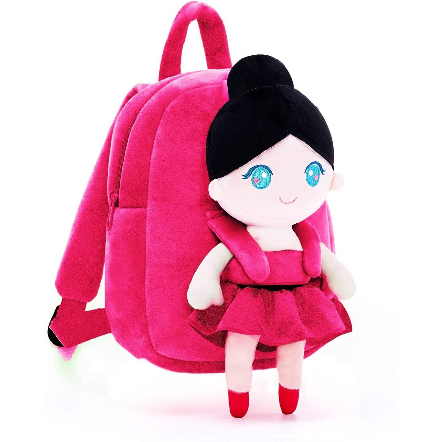 Frantic Kids Soft Cartoon Animal Travelling School Bag Soft Plush School Bagpack Boys Girls Baby For 2 To 5 Years Baby/Boys/Girls Nursery, Preschool,Picnic(Rani_Ballerinadoll)