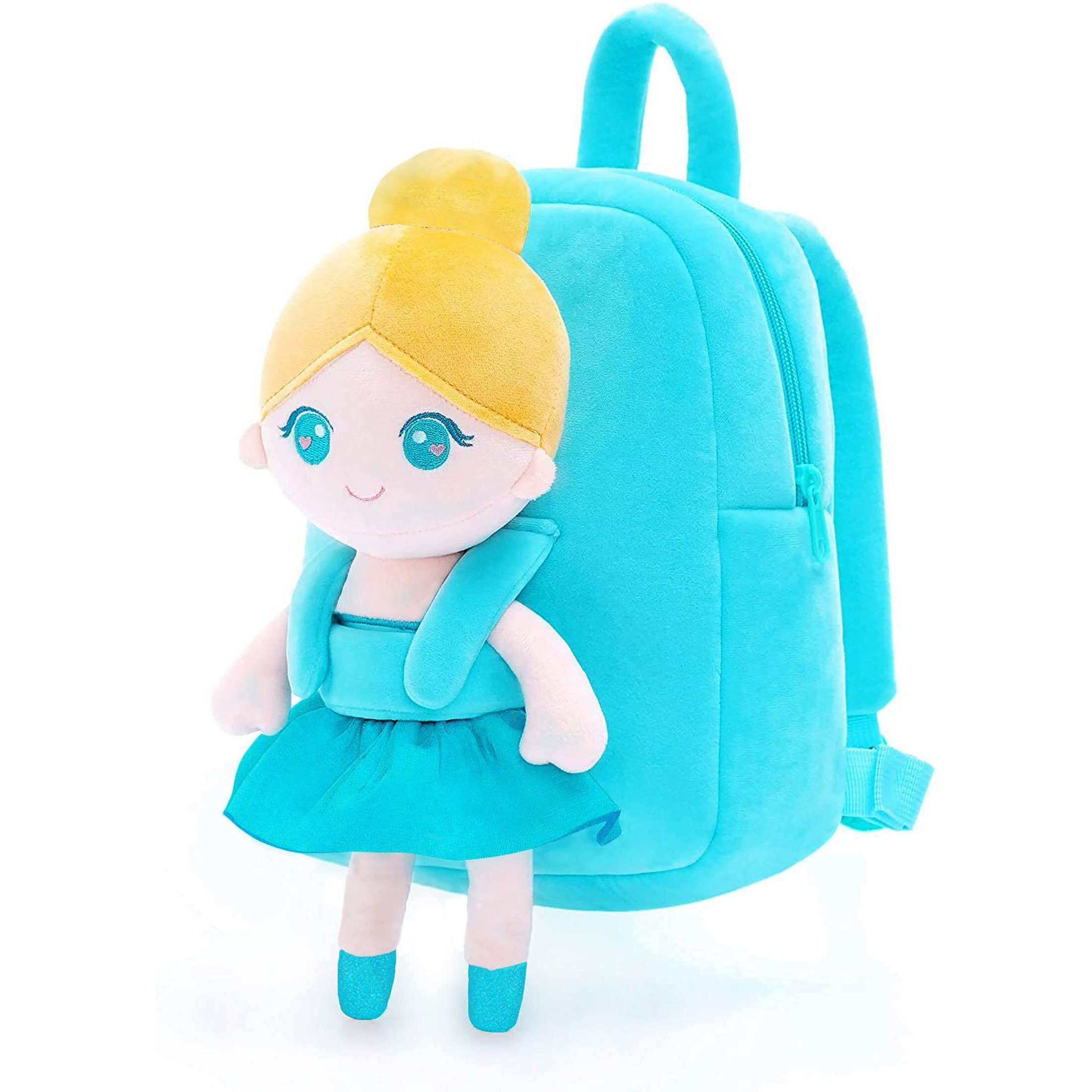 Frantic Kids Soft Cartoon Animal Travelling School Bag Soft Plush School Bagpack Boys Girls Baby For 2 To 5 Years Baby/Boys/Girls Nursery, Preschool,Picnic(Sky_Ballerinadoll), 10 Liters