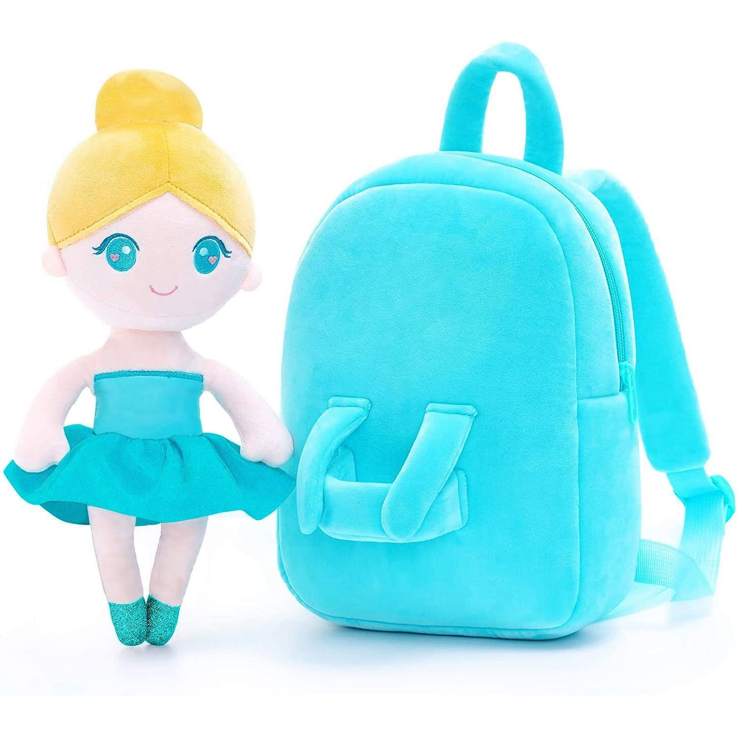 Frantic Kids Soft Cartoon Animal Travelling School Bag Soft Plush School Bagpack Boys Girls Baby For 2 To 5 Years Baby/Boys/Girls Nursery, Preschool,Picnic(Sky_Ballerinadoll), 10 Liters