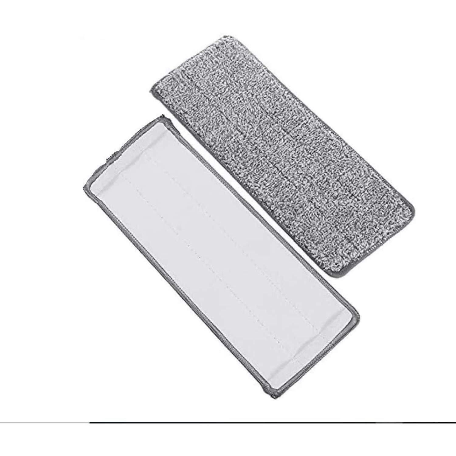 Freshome 2-Way-Lock Flat Microfiber Pad Refill For Flat Mop Pad Size - 32.5X12Cm Small (Check Your Mop Head Size) Easy-To-Attach, Machine Washable - Pack Of 1