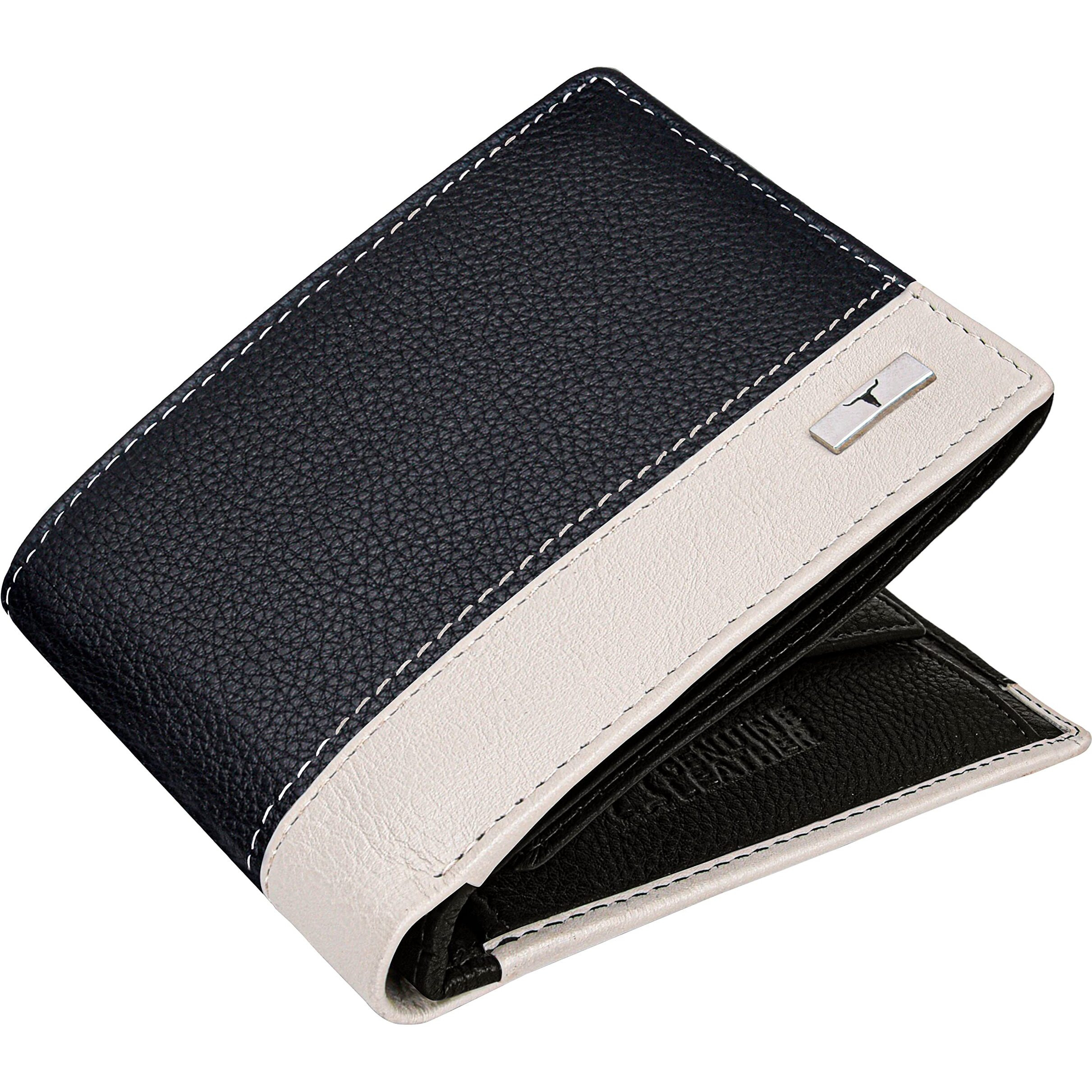 Urban Forest Seattle Black/Sand Leather Wallet For Men
