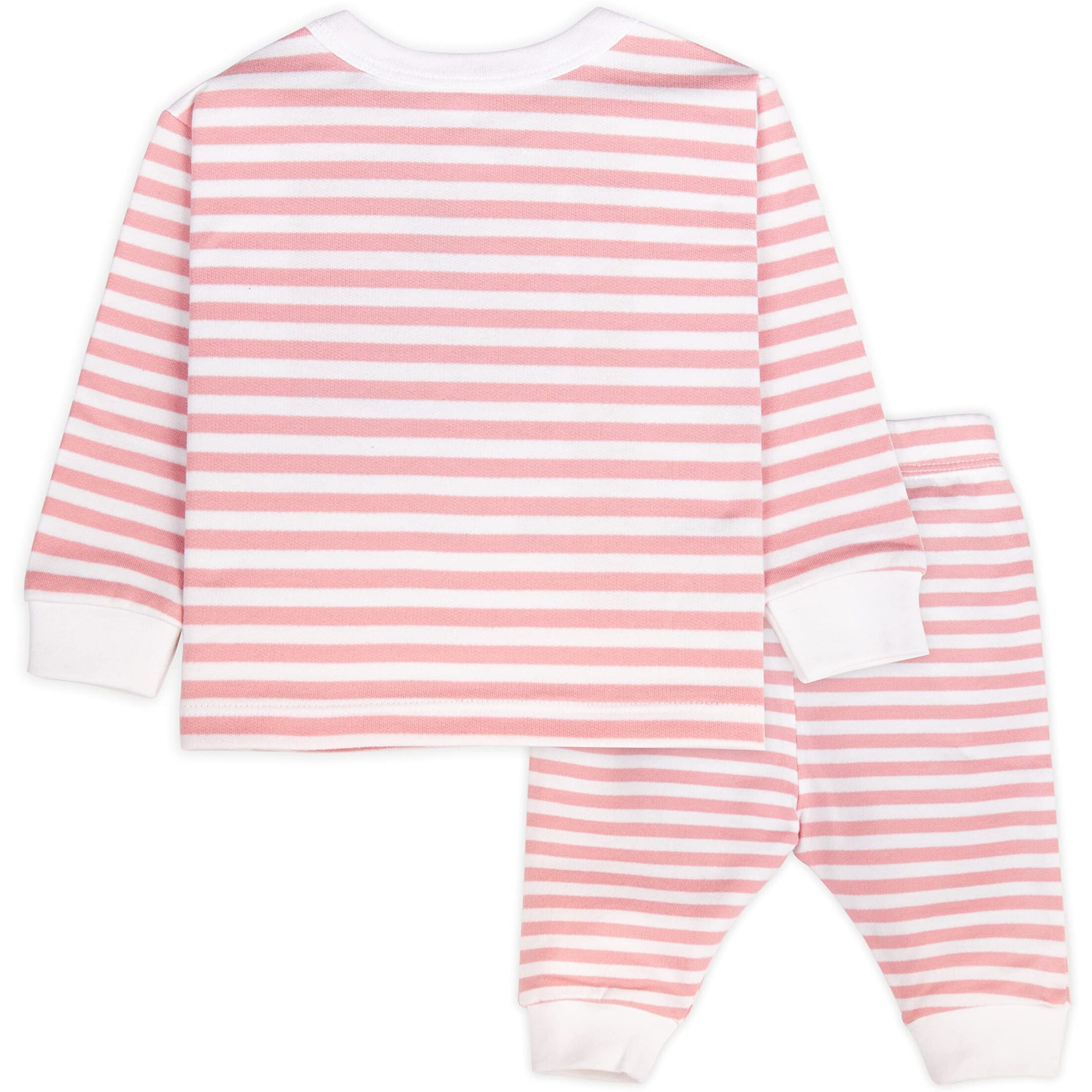 Ariel Cotton Fleece Clothing Pajama Set For Boys & Girls - Unisex Winter Pink Bunny Clothing Sets Full Sleeve T-Shirt & Pant, Size- 6-9 Months
