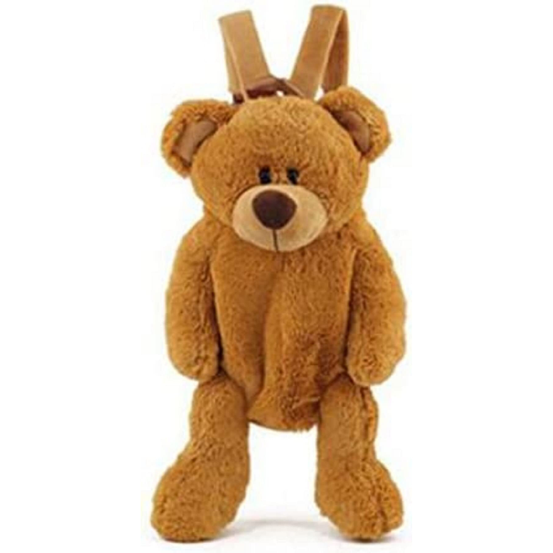 Frantic Kids Soft Animal Cartoon Travelling School Bag Soft Plush Standard Backpack S Boys Girls Baby For 2 To 5 Years Baby/Boys/Girls Nursery, Preschool, Picnic(Brown_Teddy_Candy Bag), 10 Liter