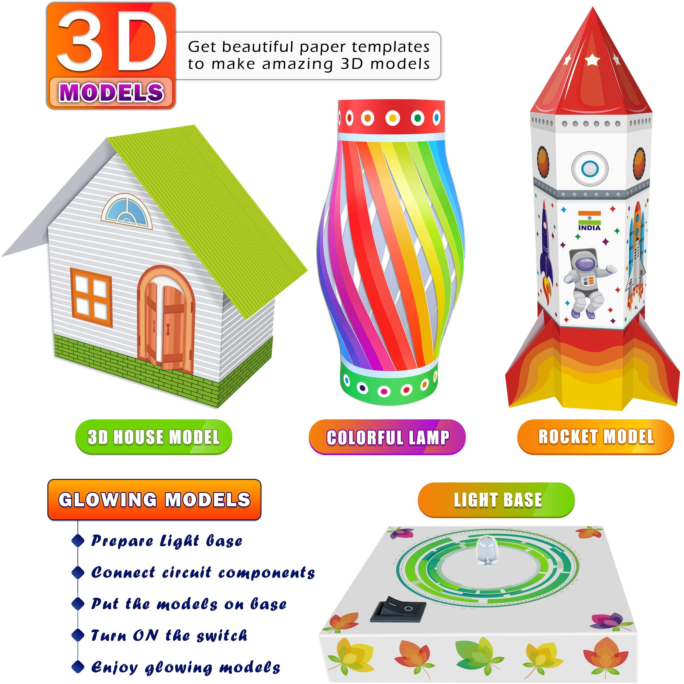 Kit4Curious 113 Experiments Science Toy Educational Activity Kit - 100 Diy Projects + 13 Exclusive Activities