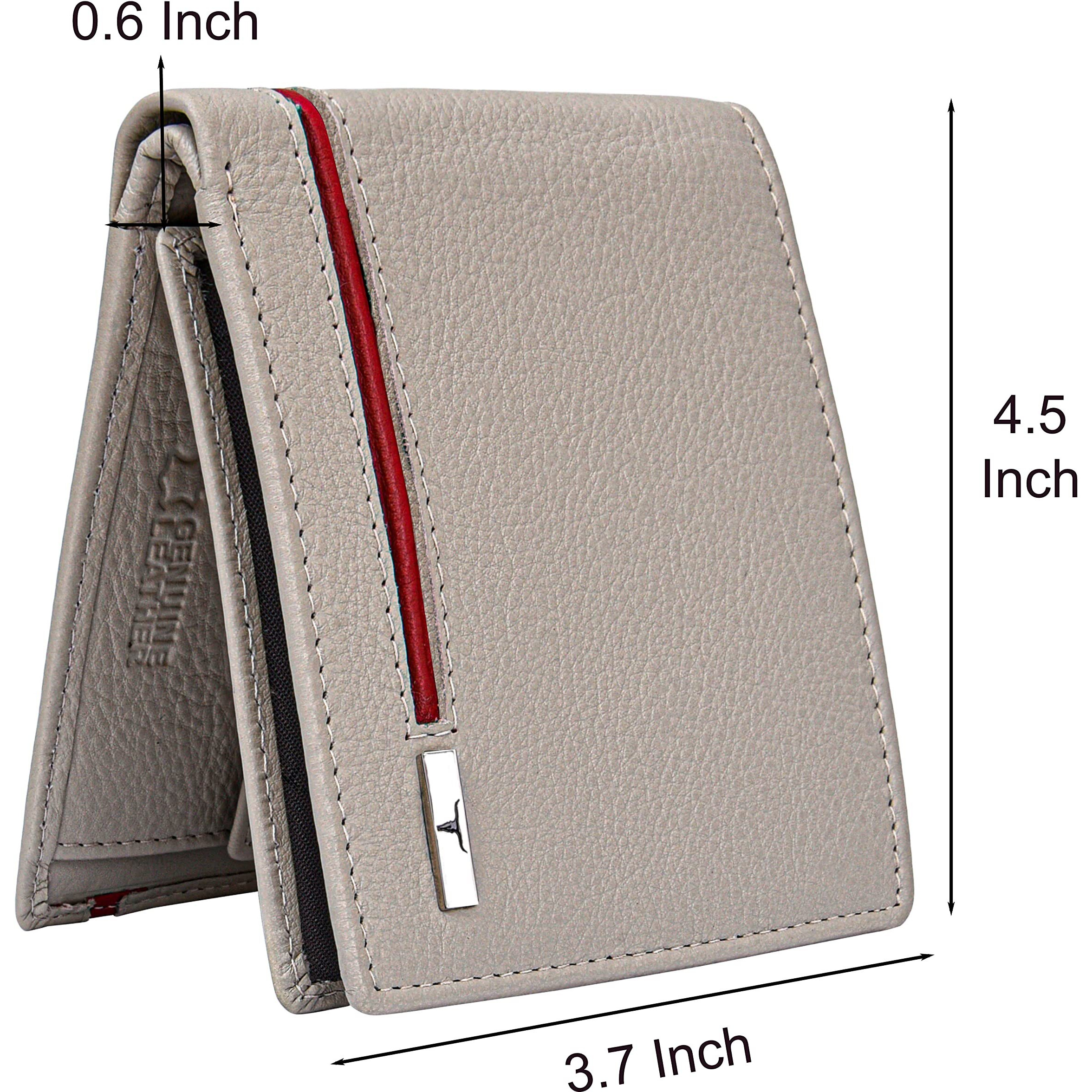 Urban Forest Stag Sand/Red Leather Wallet & Pen Combo Gift Set For Men