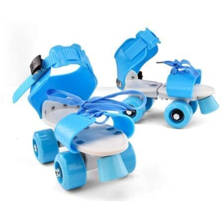 Cable World Boy Roller Skates For Kids Age Group 5-15 Years Adjustable Inline Skating Shoes, Blue
